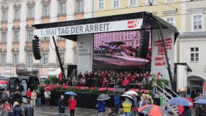 Maikundgebung der SPÖ am Linzer Hauptplatz